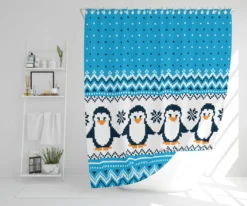 New Year's Christmas (shower Curtain)