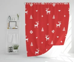 Norway Christmas Festive Sweater (shower Curtain)