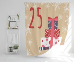 Advent Calendar 25 Days Of Christmas (shower Curtain)