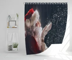 Merry Christmas And Happy Holidays (shower Curtain)