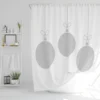 Three Hanging Christmas Baubles (shower Curtain)